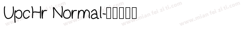 UpcHr Normal字体转换
